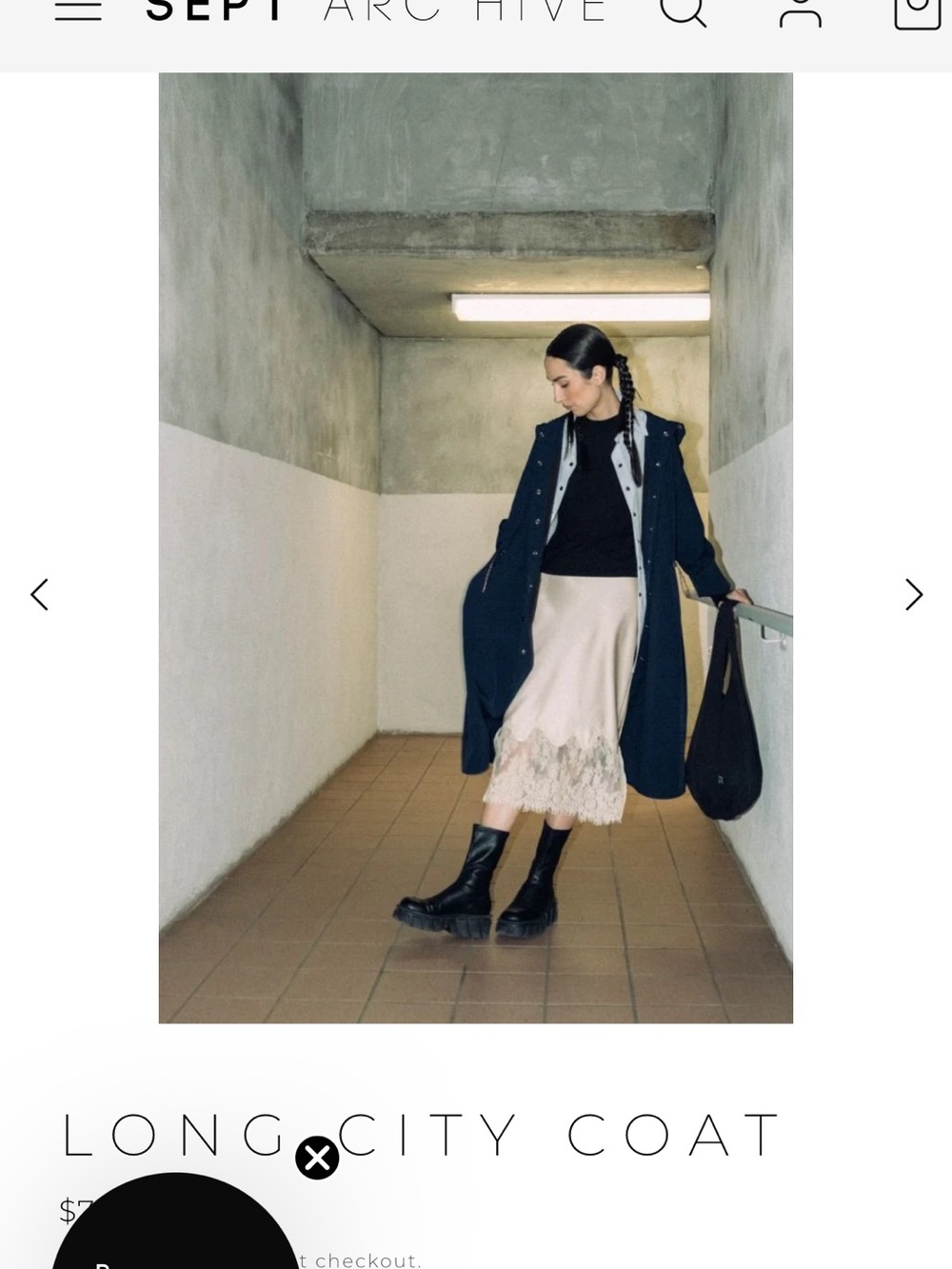 Long City Coat — Navy Utility Trench